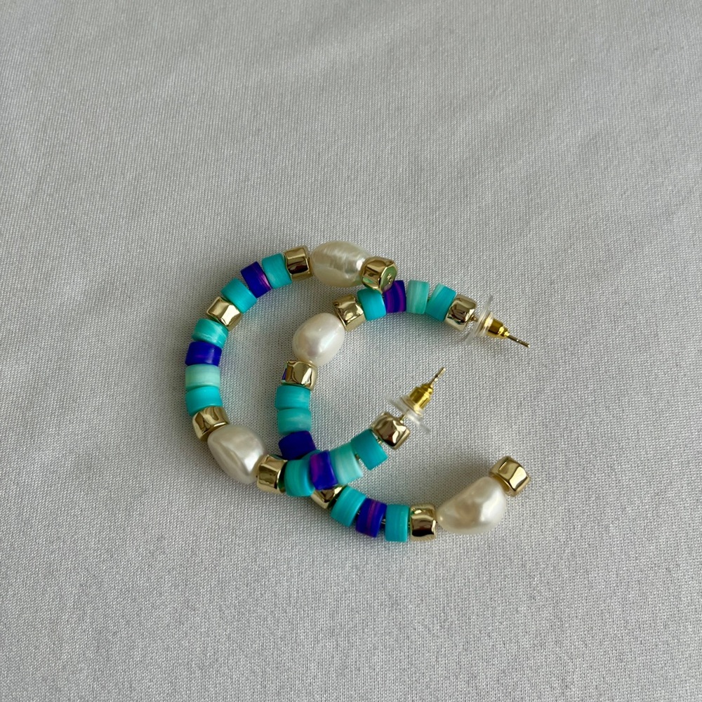 Kendra Scott Lila Pearl Hoop Earrings